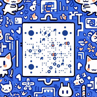 Whimsical Cat Wonderland QR Code: A Purr-fect Digital Experience