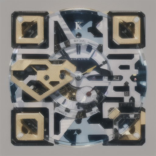 Luxury Timepiece-Inspired QR Code Art